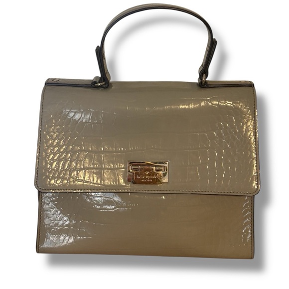 Kate Spade Croc Embossed Satchel - Picture 2 of 4